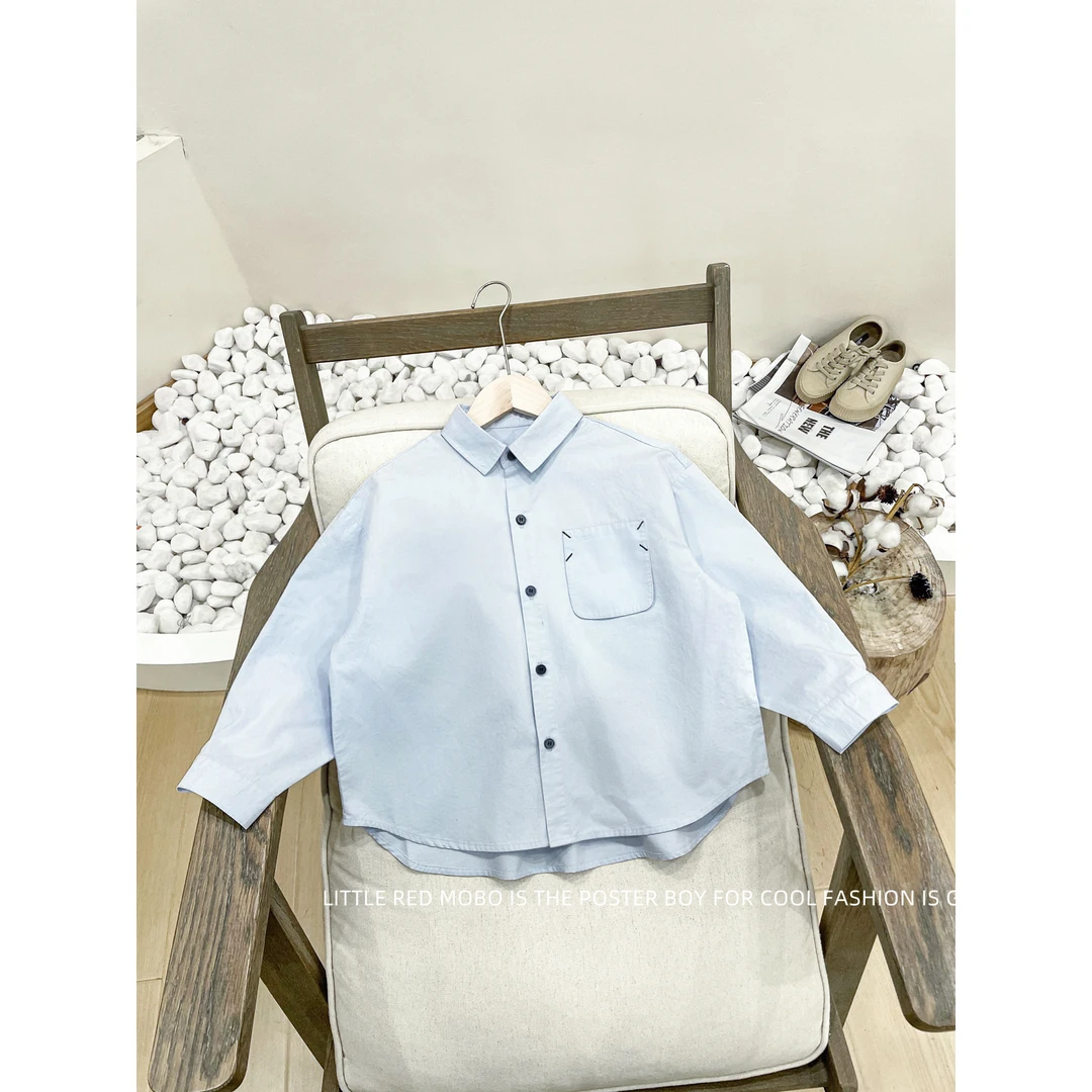 【2.26新款】童装男童衬衫2025春秋新款儿童长袖上衣外套MMY81980