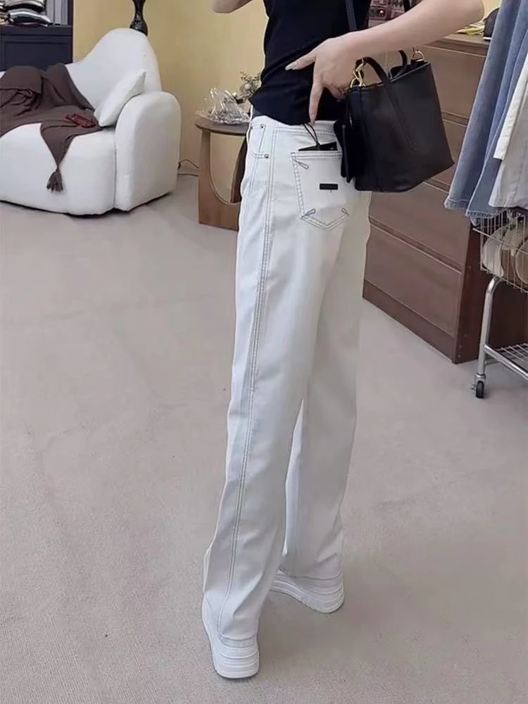 9801时尚爆款显瘦弯刀拖地裤（手工测量会有1-2公分误差）