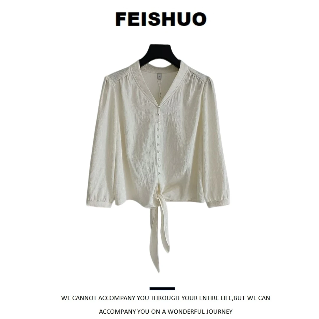 S099圆领常规袖新中式花边衬衫女装上衣显瘦衬衫小衫时尚春夏