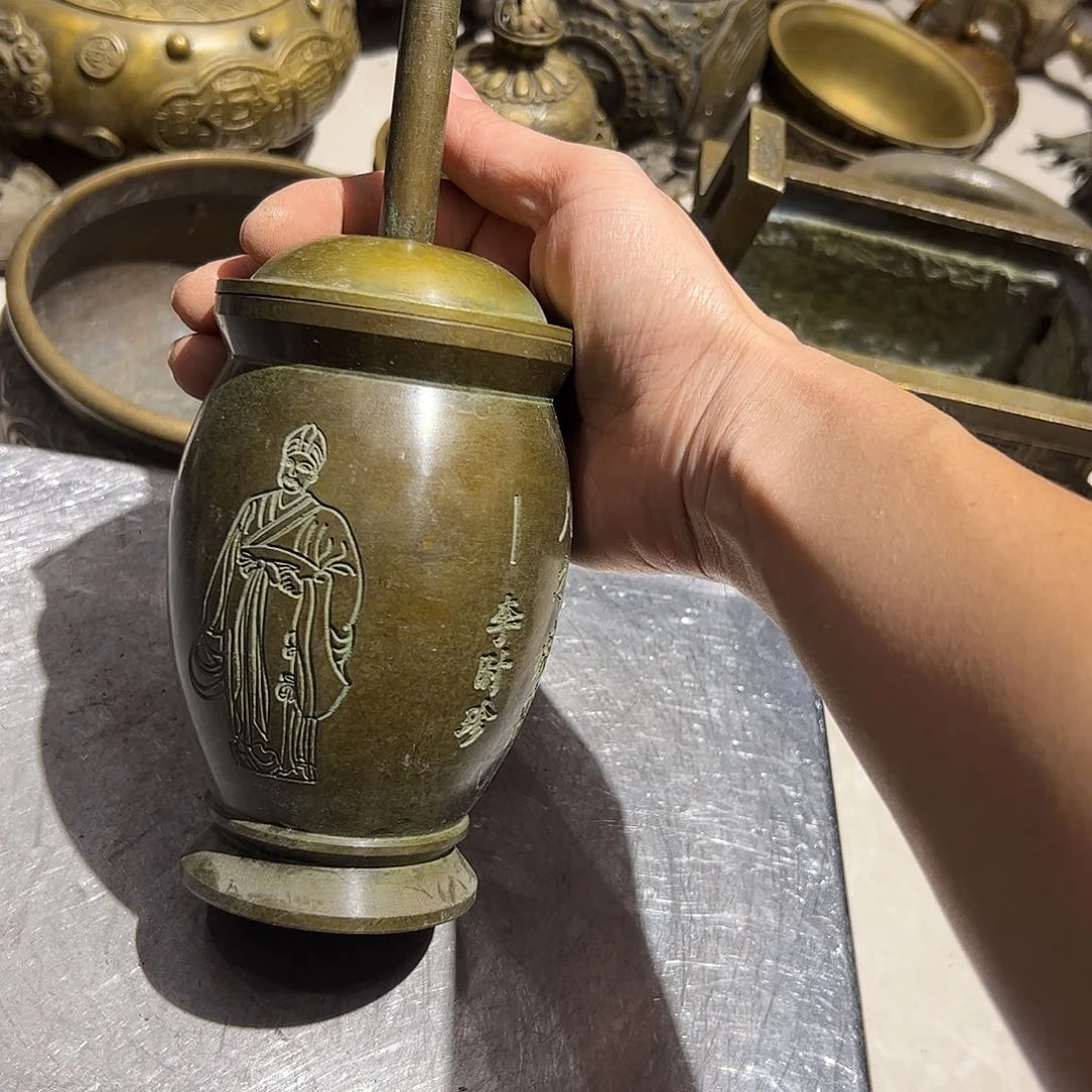 马*微瑕疵黄铜摆件工艺品