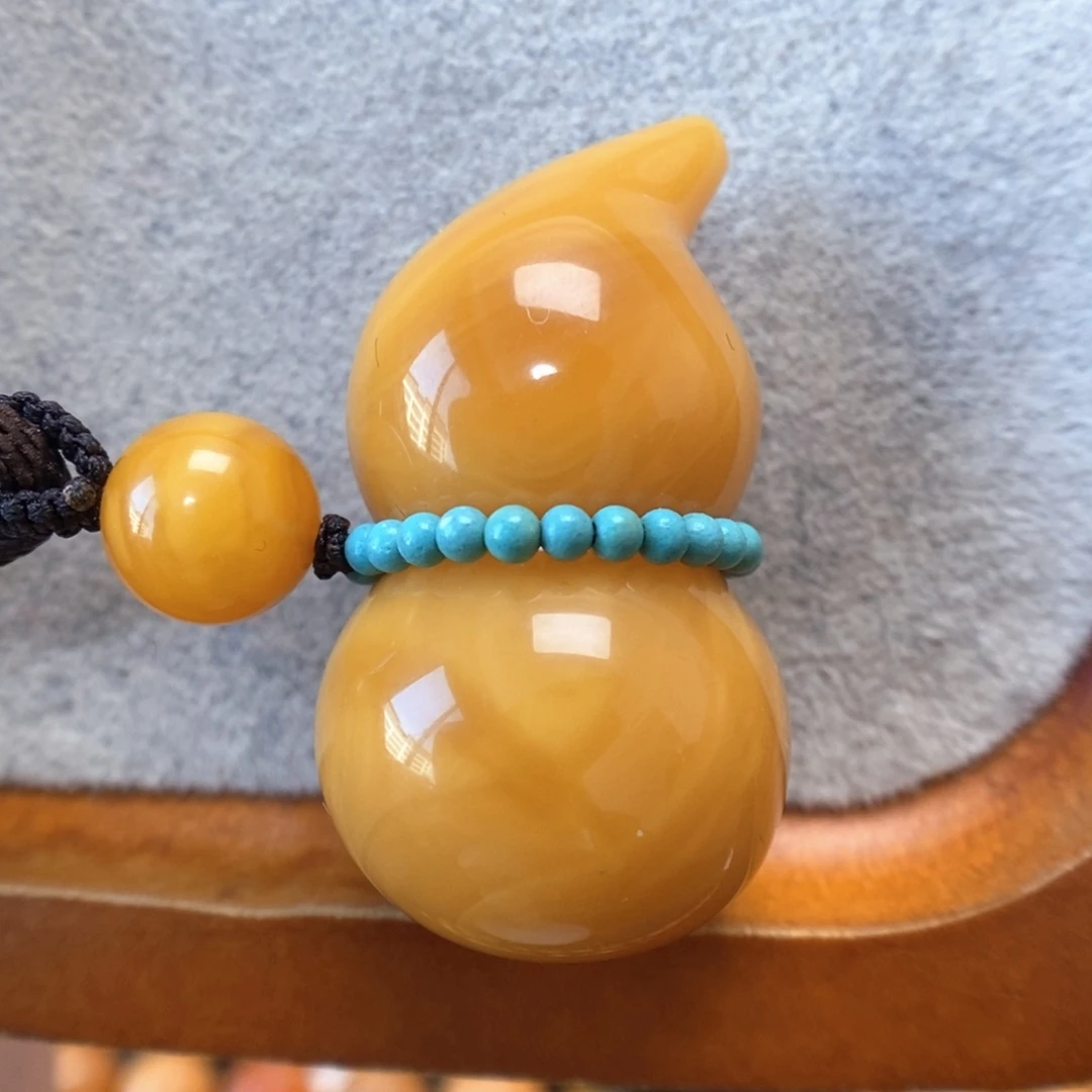 蜜蜡未镶嵌项链吊坠