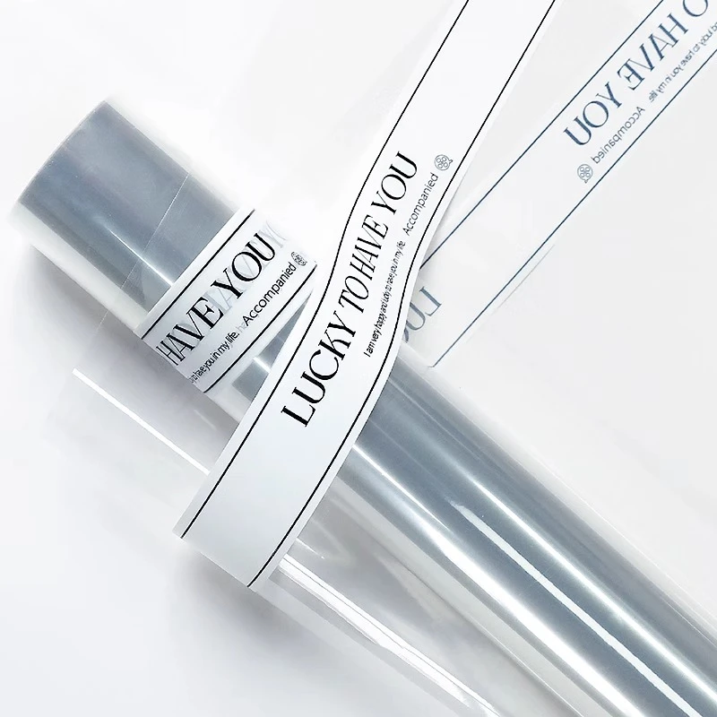 【花执】网红5.5丝卷装玻璃纸幸运有你防水opp膜花店花艺包装纸包花