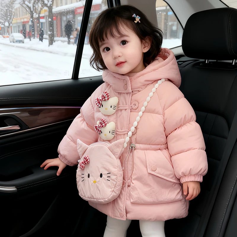 女童外套新款儿童百搭棉衣洋气宝宝棉袄冬季加绒冬装爆款卡通棉服