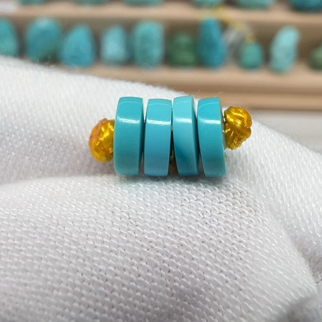 绿松石未镶嵌配饰5.5×1.6