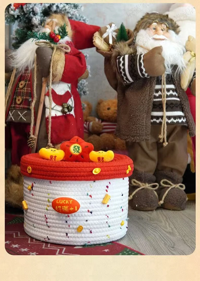 大容量带盖可爱羊羔毛创意高颜值收纳筐