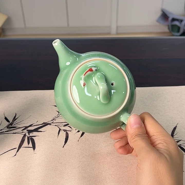 龙泉云间青瓷小米茶器