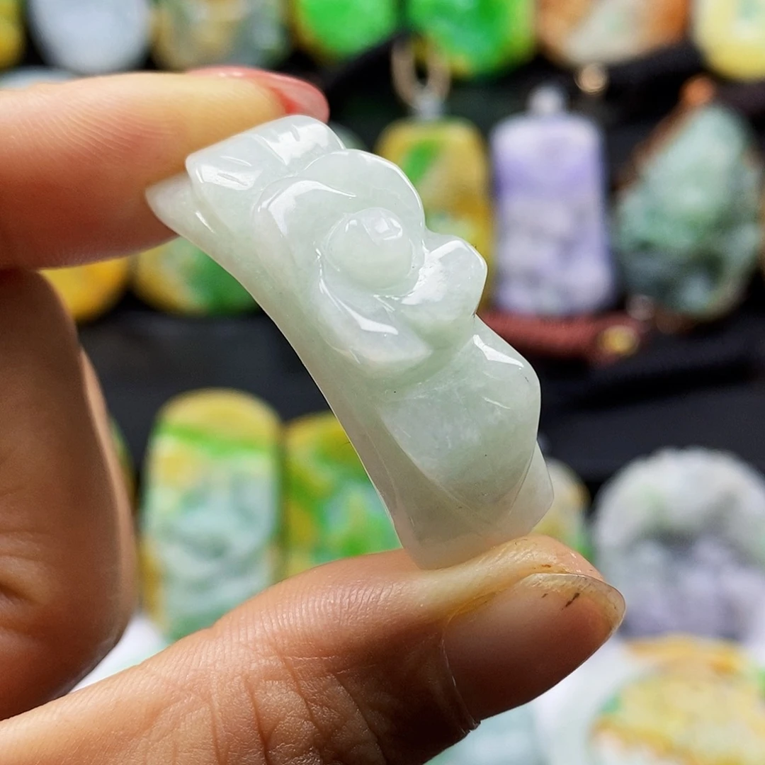 颈饰未镶嵌翡翠翡翠A 货一物一证