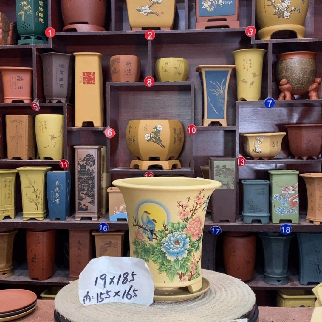 紫砂艺术紫砂花盆