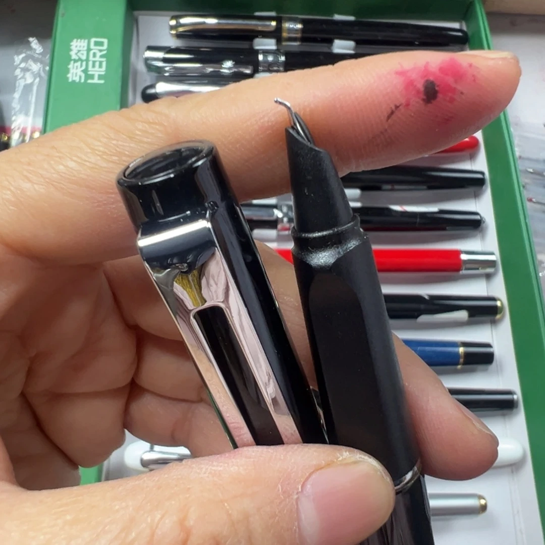 便携式全铜笔杆暗尖弯尖美工
