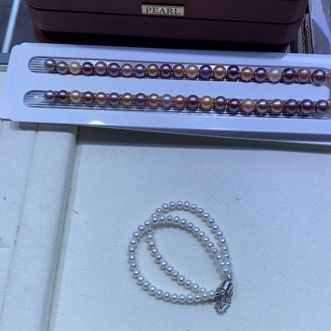 合金手链淡水珍珠