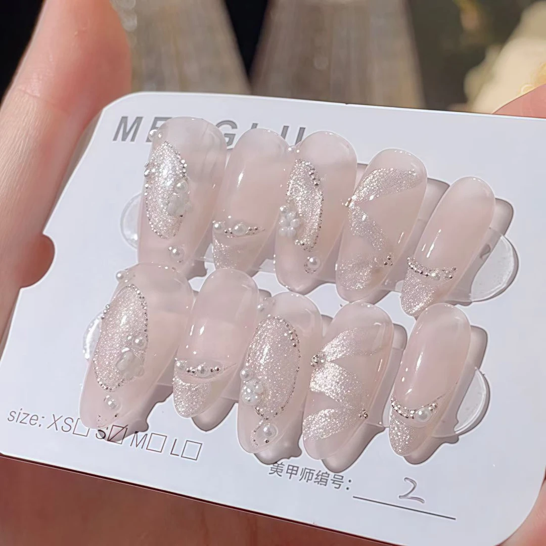 莫奈 纯手工穿戴甲十片装