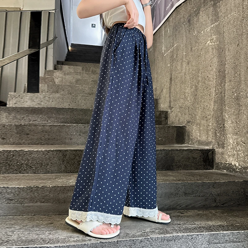 儿童夏装2025大女童装宽松抖抖裤子冰丝防蚊裤夏季薄款阔腿直筒裤