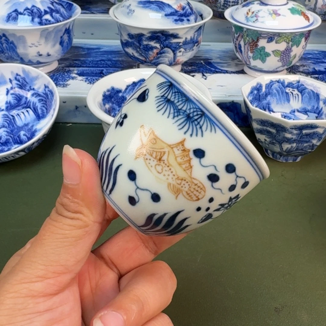 景德镇纯手绘茶具圆圆231