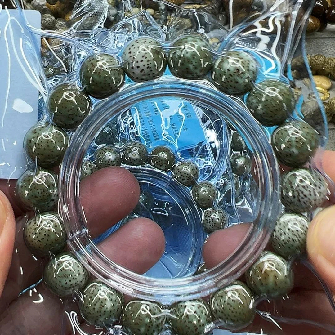 星月菩提手串80高端绿星月菩提单圈1.3圆