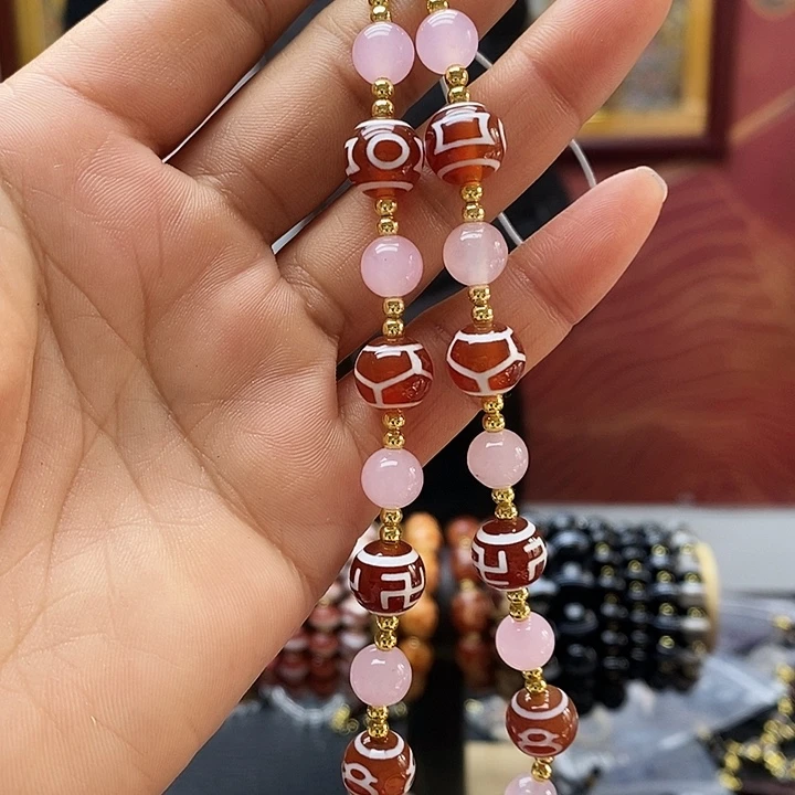 玛瑙/玉髓合金颈饰