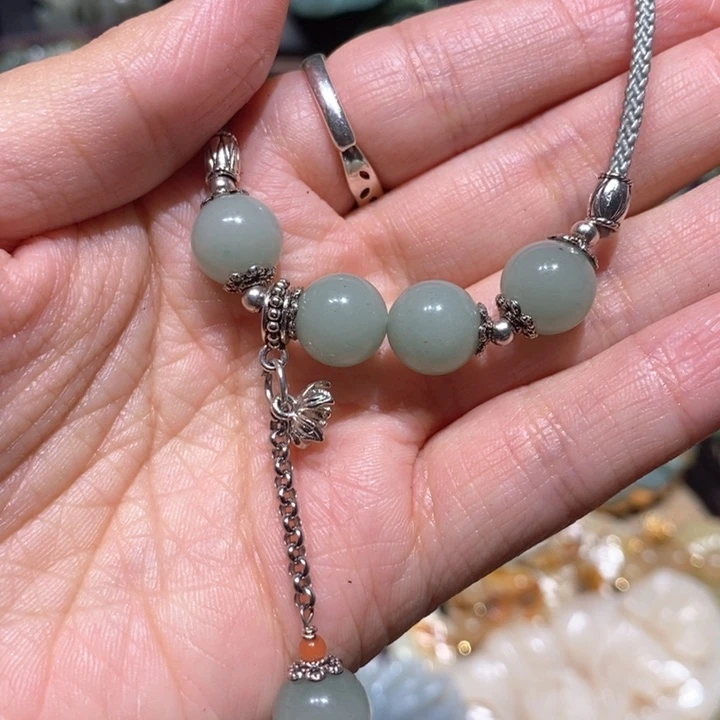 岫玉毛衣链未镶嵌