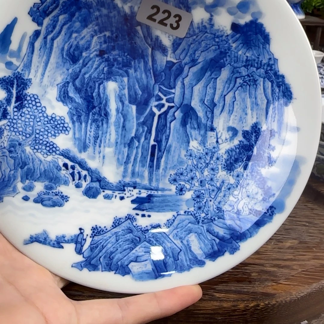 瓷片景德镇手绘青花茶器223