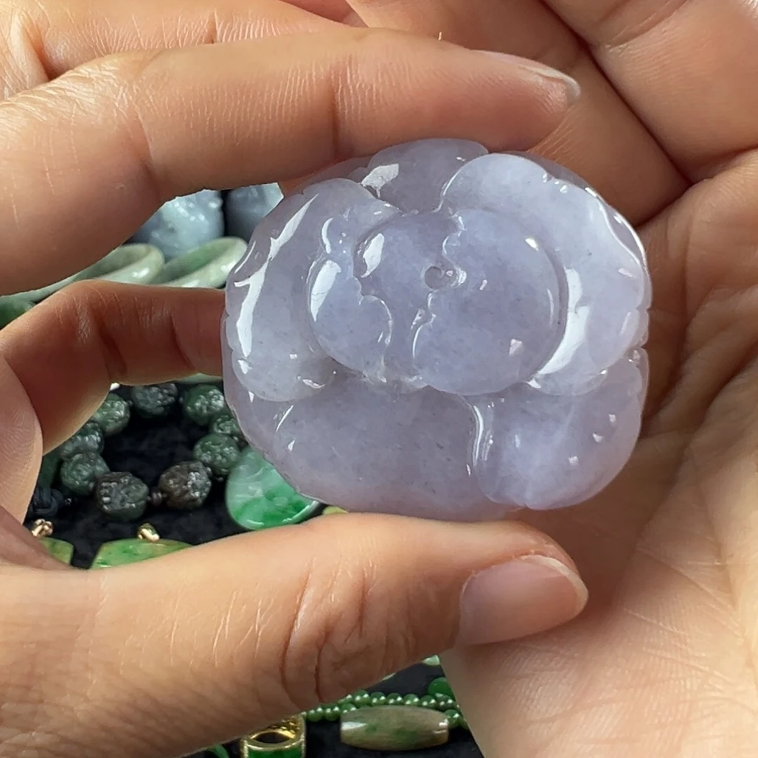 翡翠未镶嵌颈饰天然翡翠挂件