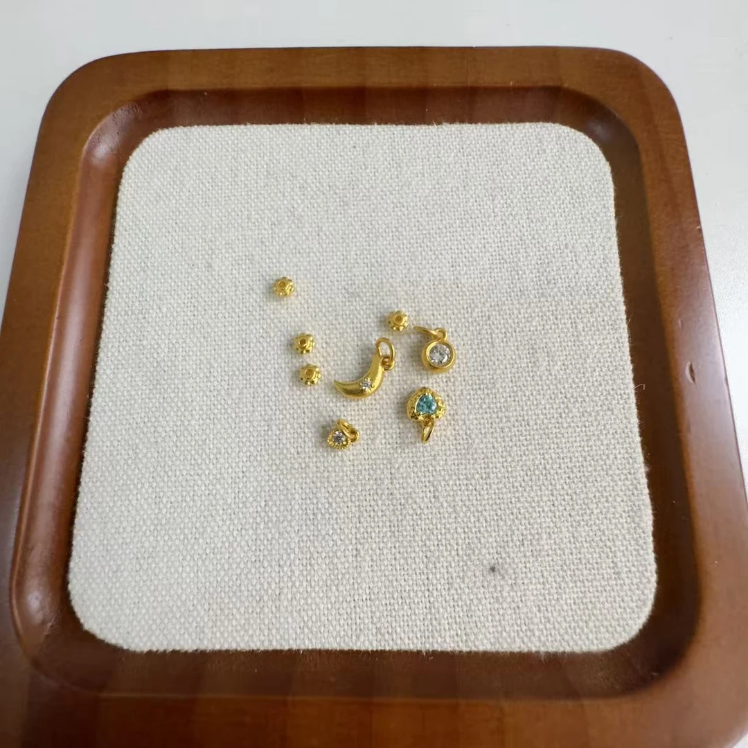 足金999 古法工艺车轮隔珠提溜