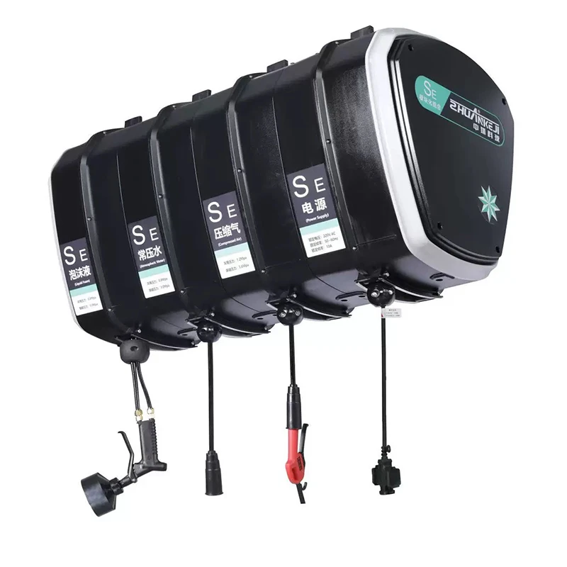 洗车房免拼装组合鼓设备洗车设备高压水鼓水电气泡沫鼓自动卷管器