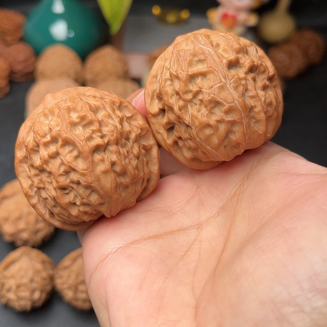 富****文玩核桃把件金麒麟全品44