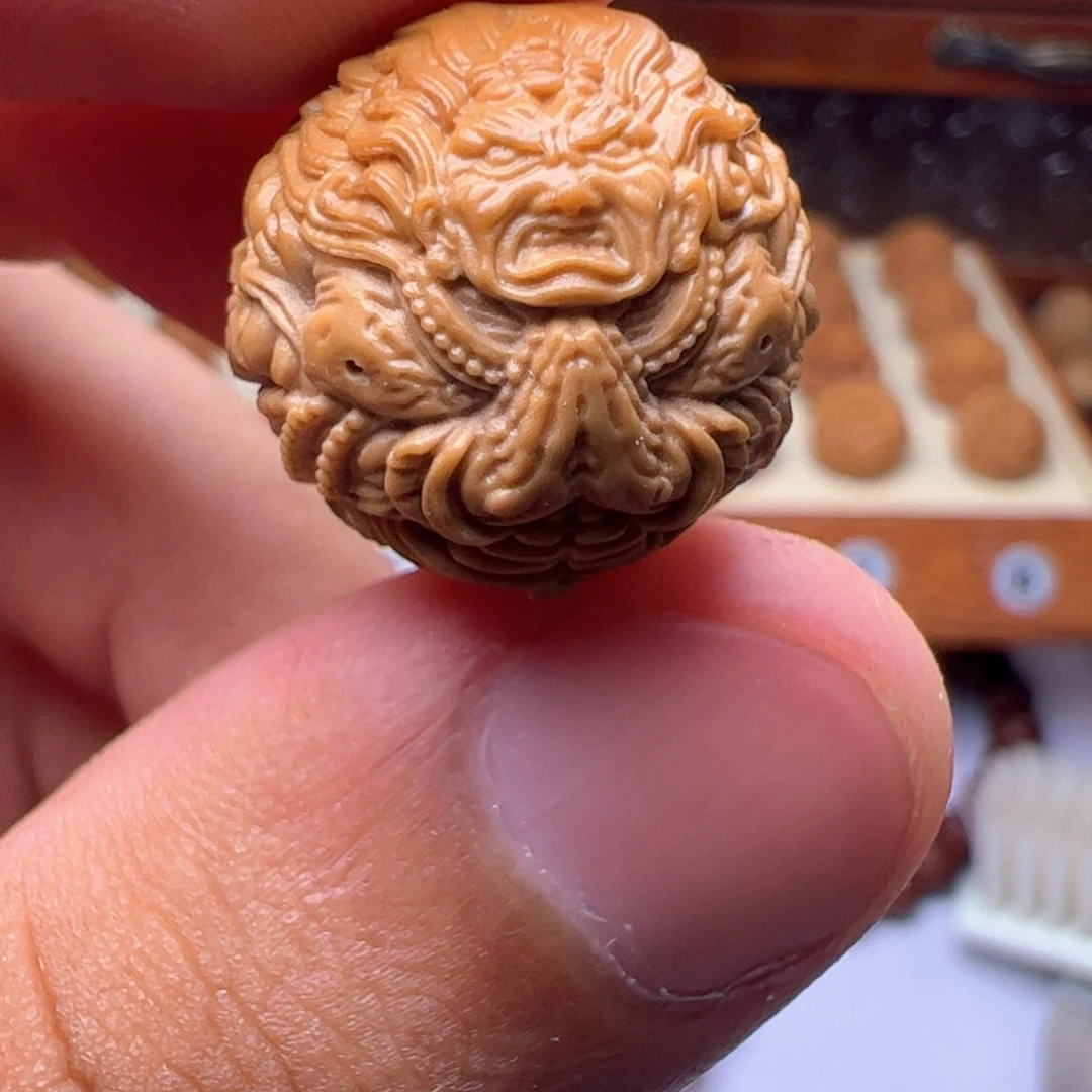 猴头核桃吊坠精工大黑天