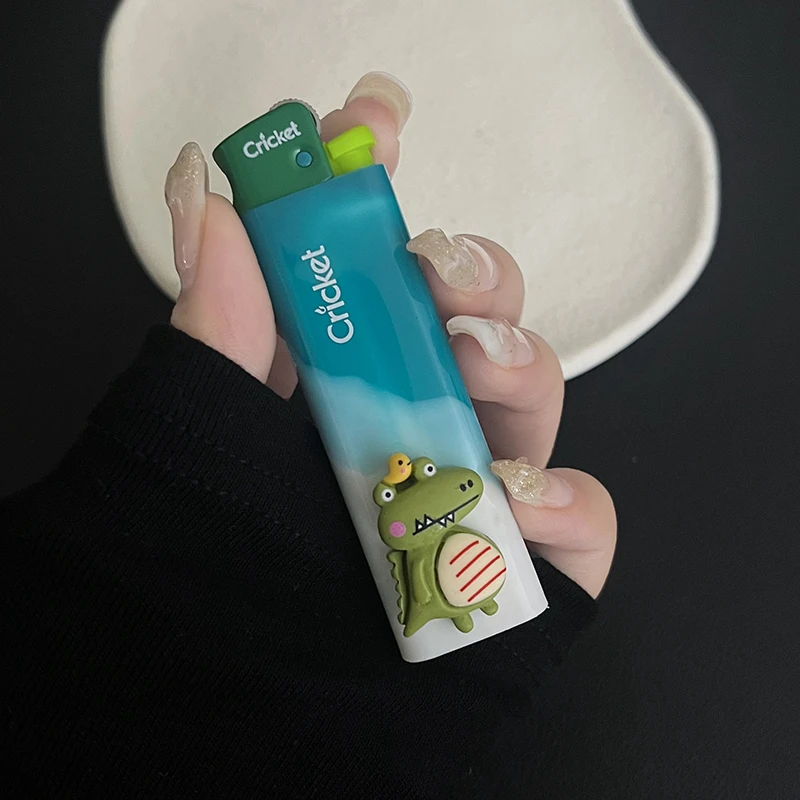 创意个性正品草蜢砂轮滑轮打火机耐用明火送男朋友可爱男生礼物