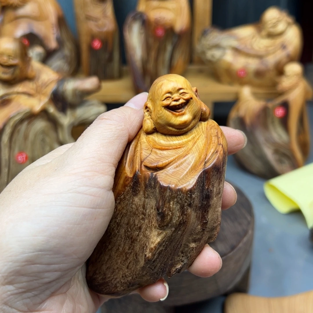 林***肆柏木崖柏木摆件手把件，