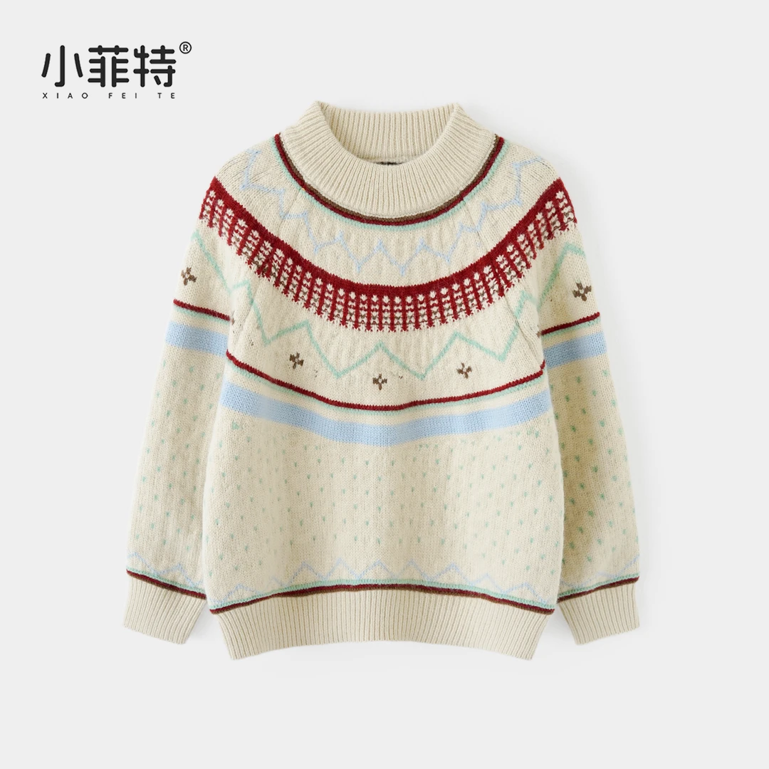 小菲特女童秋装保暖针织衫中大童休闲上衣儿童时尚毛衣MFYD56099