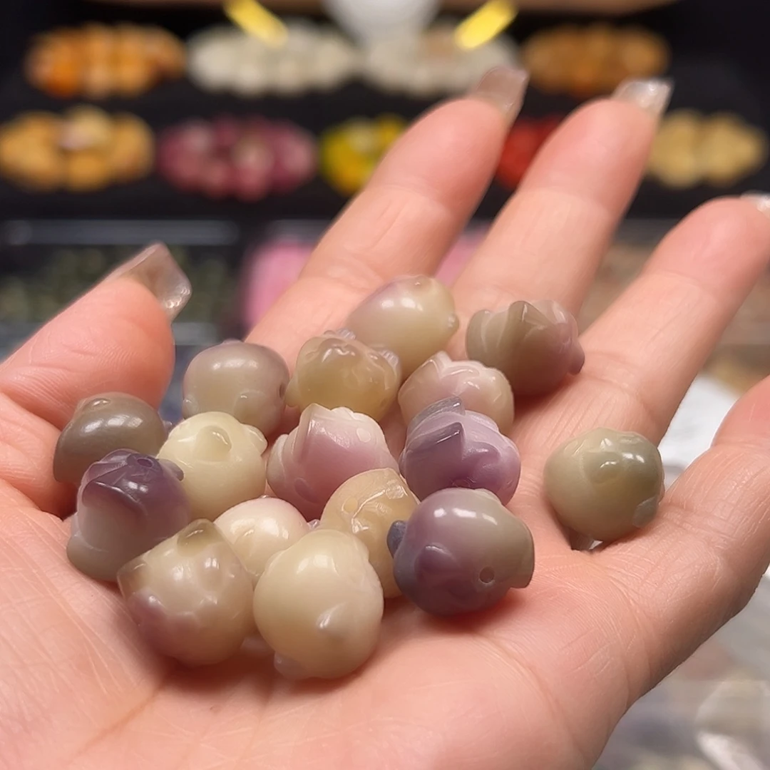 菩提根/象牙果手串卡15炫彩兔10颗