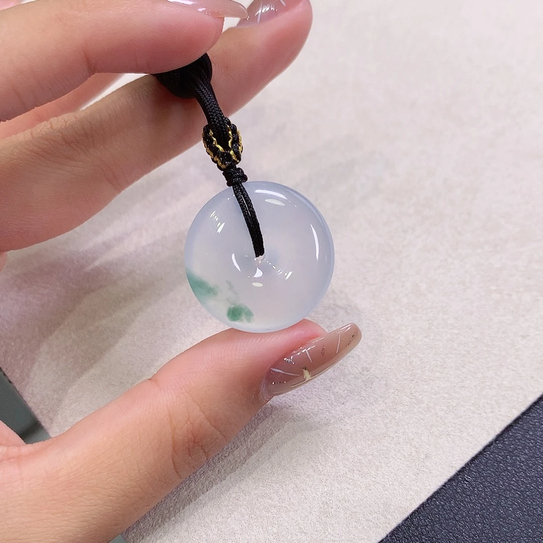 翡翠未镶嵌吊坠(不含链)23.4-5.8