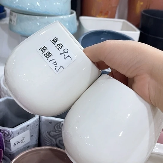 多肉绿植陶瓷花盆9.9包邮，有孔