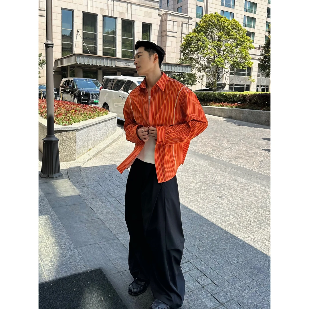 【25夏】夏日出游季/时髦精150g全棉轻薄廓形长袖衬衫