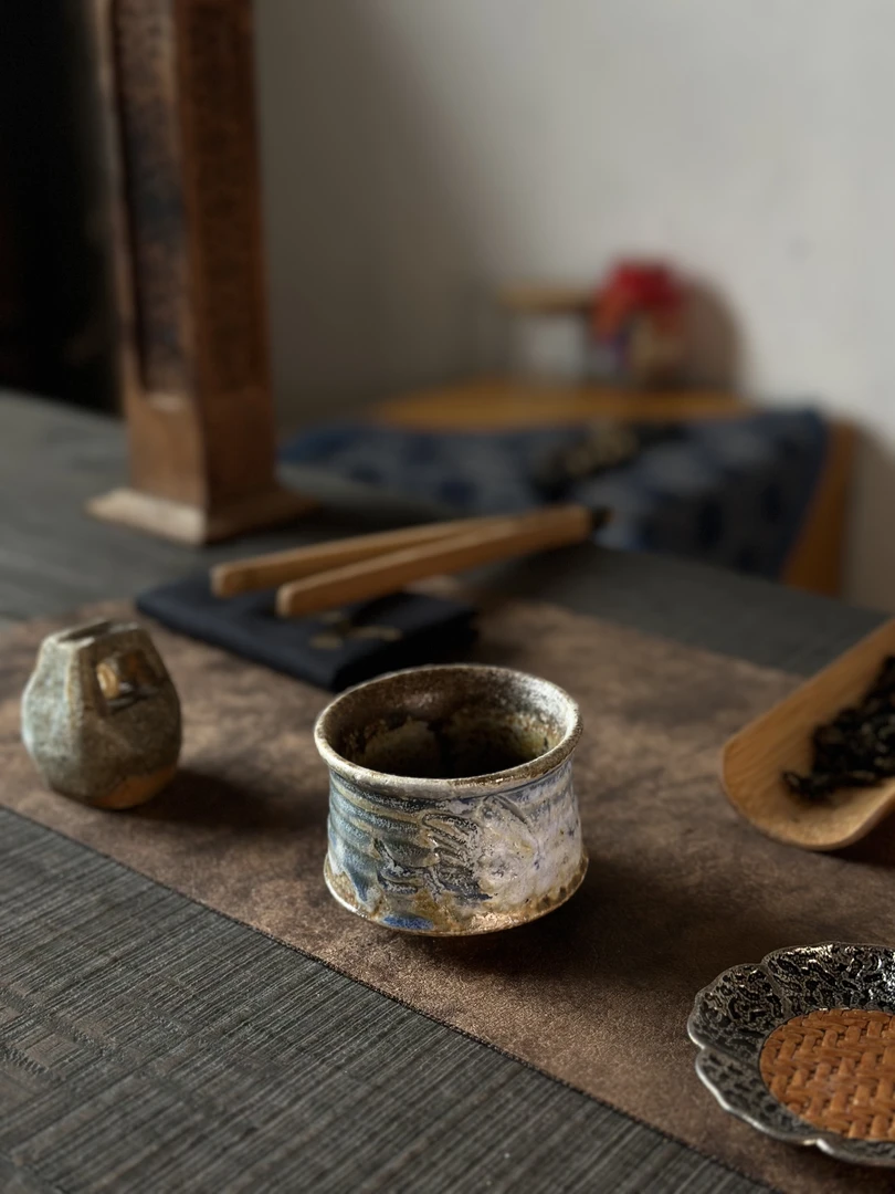 阿龙｜手作蝴蝶柴烧肌理杯（康康）
