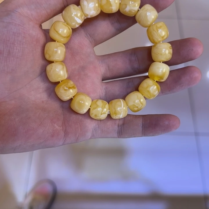 手链琥珀未镶嵌蜜蜡