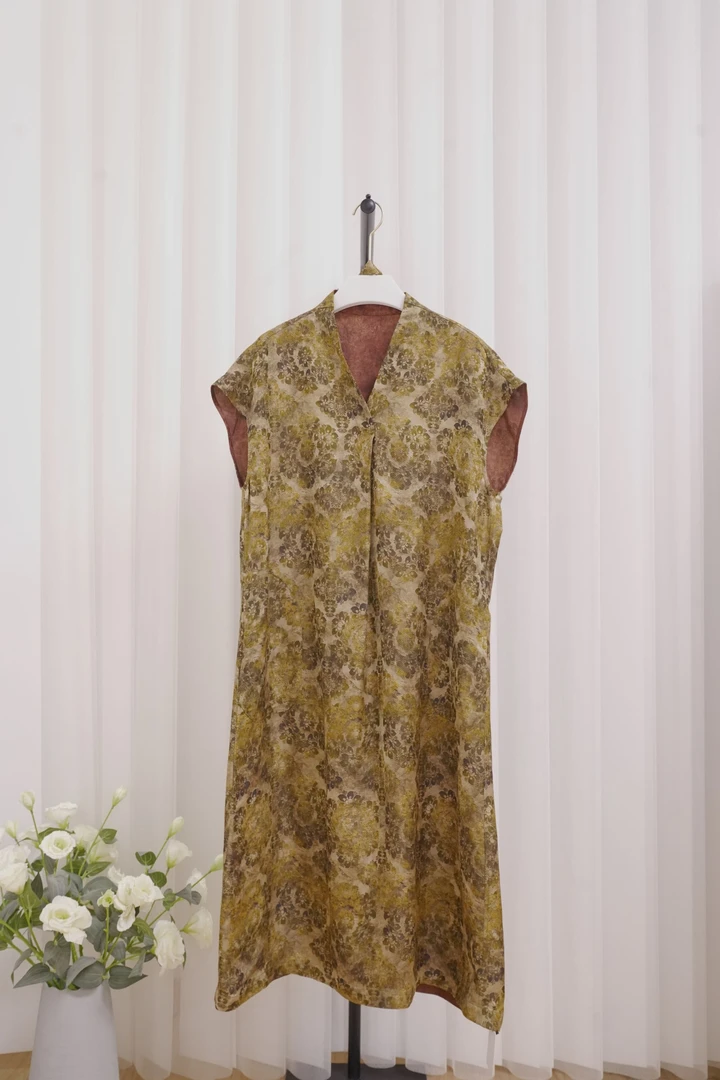 2025文哥工作室新品女夏季高定设计连衣裙气质时尚Mook-33397