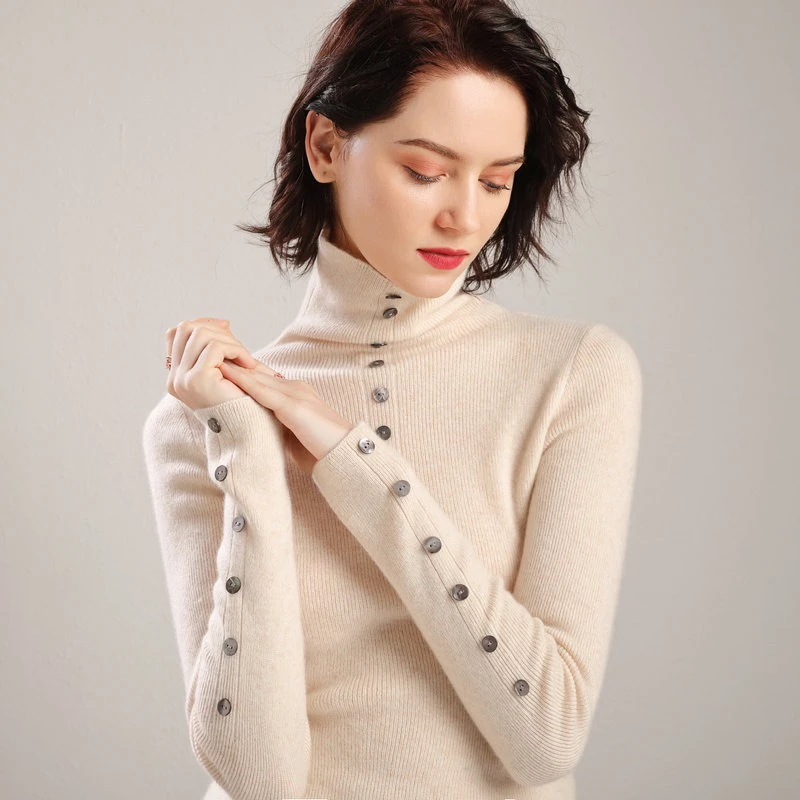 【已开价】高领针织衫打底衫女纯羊绒毛衣舒适百搭冬季新款内搭上衣