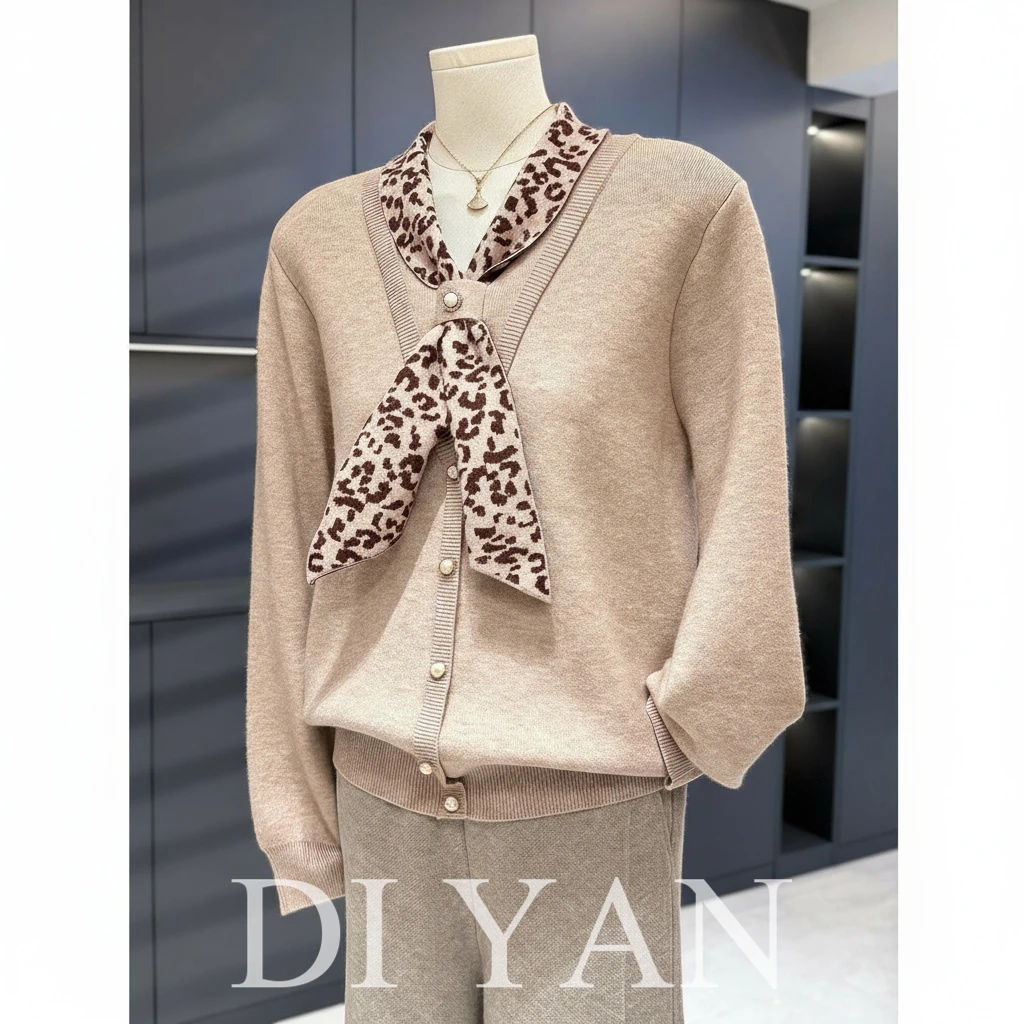 时尚中老年一体绒毛衣女冬装新款上衣气质百搭妈妈装加绒针织打底