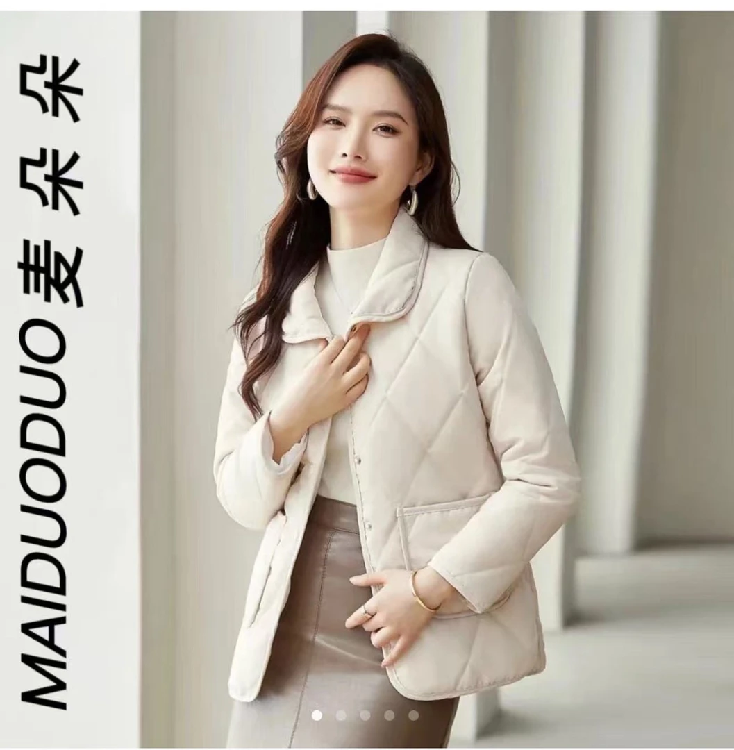 特惠小香风棉服轻薄流行休闲百搭气质短款棉服