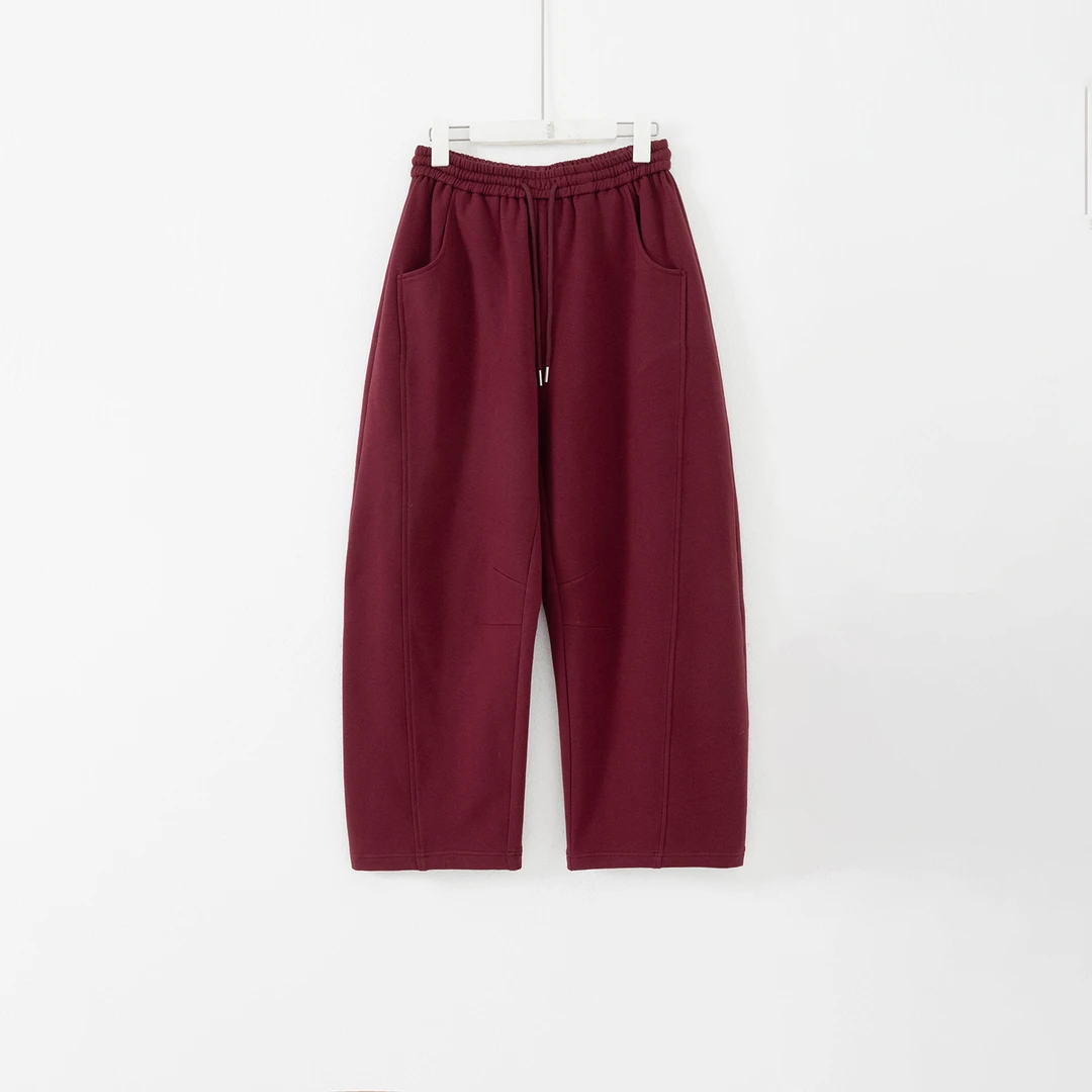 几里与麻   纯棉!拉绒弯刀裤  裤长103 2092081