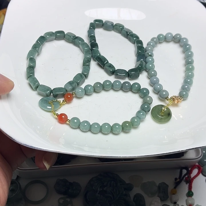 翡翠未镶嵌手链打包价