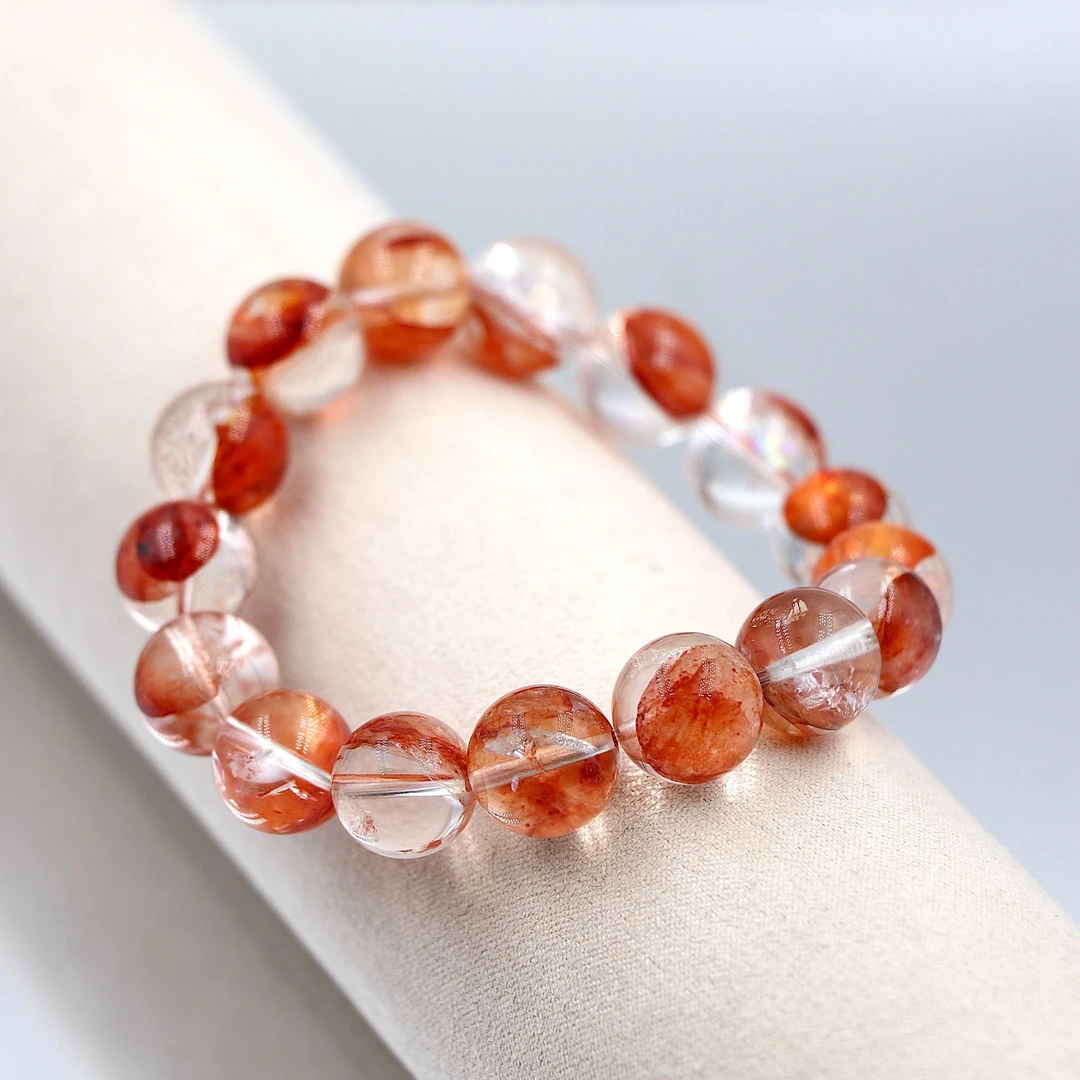 高阶净透体老矿芬达胶花水晶手串H6063-尺寸可选-多样性发一