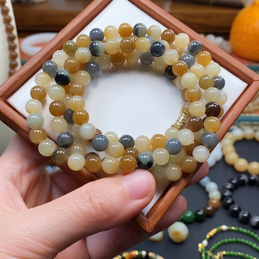 和田玉未镶嵌手串