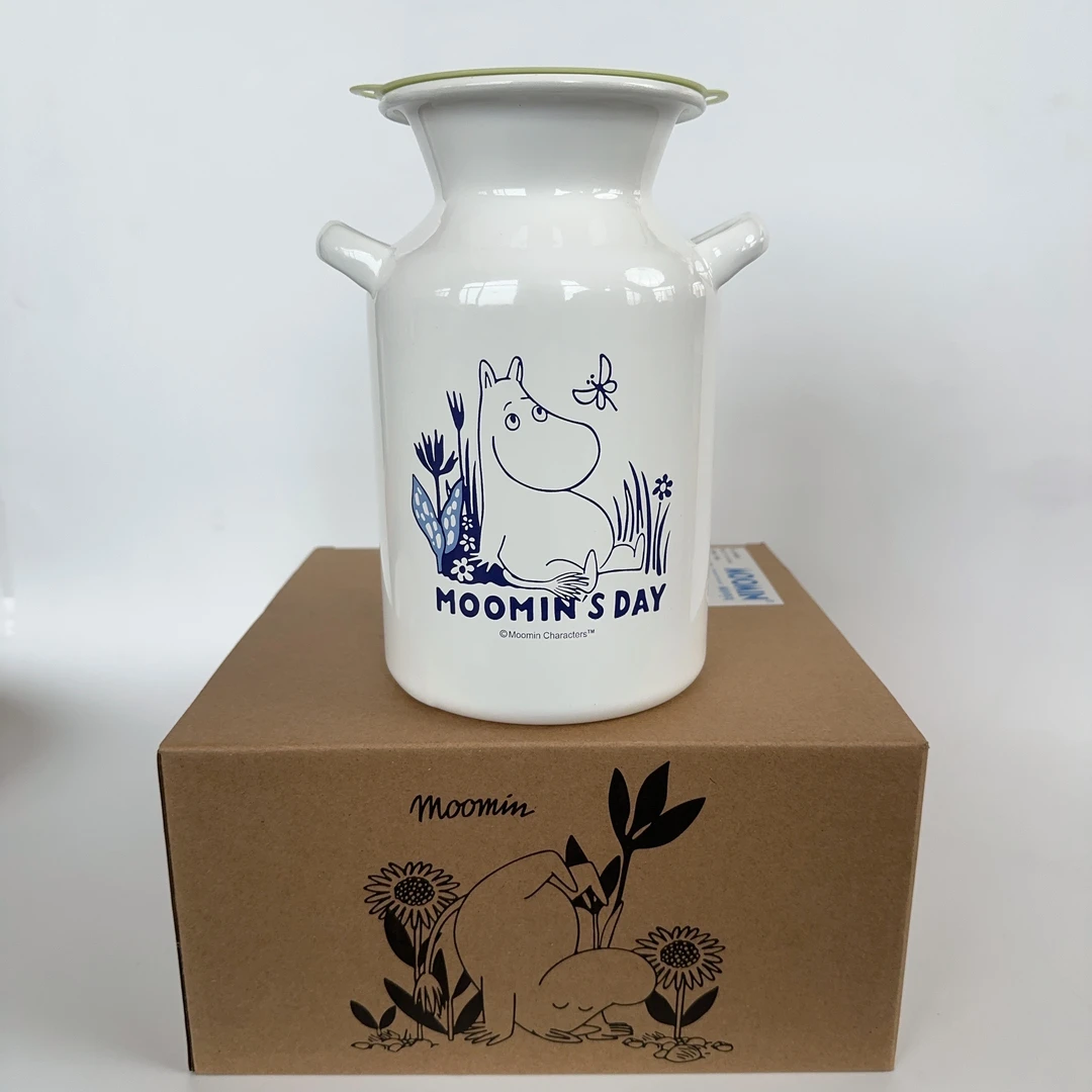 姆明搪瓷双耳锅 可当花瓶（10cm*20cm）