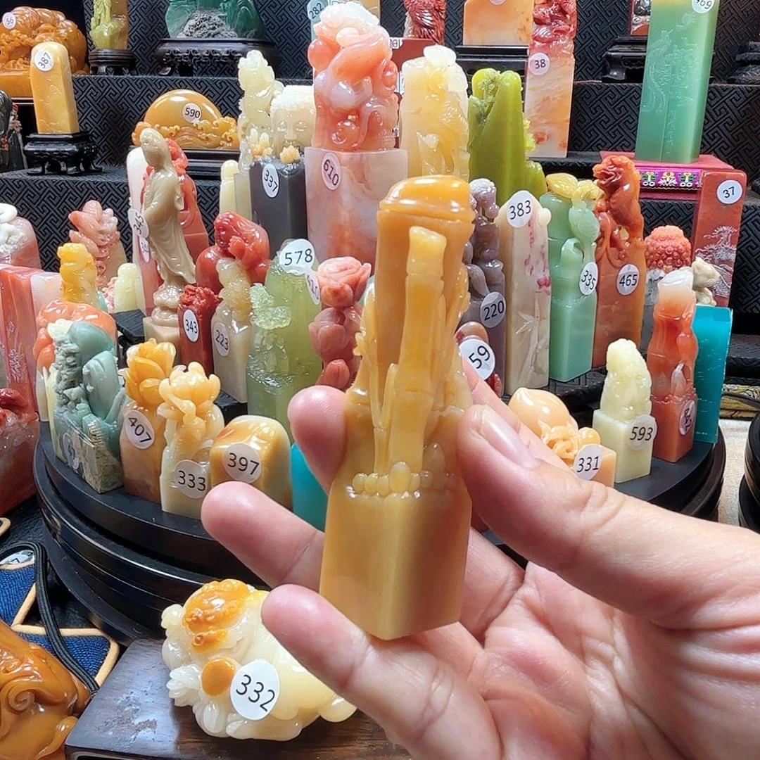寿山石其他竹节印章