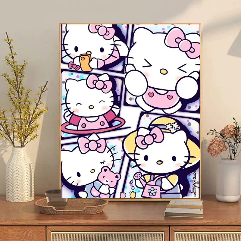 2個起拍 福利20*20鑽石話 數字油畫