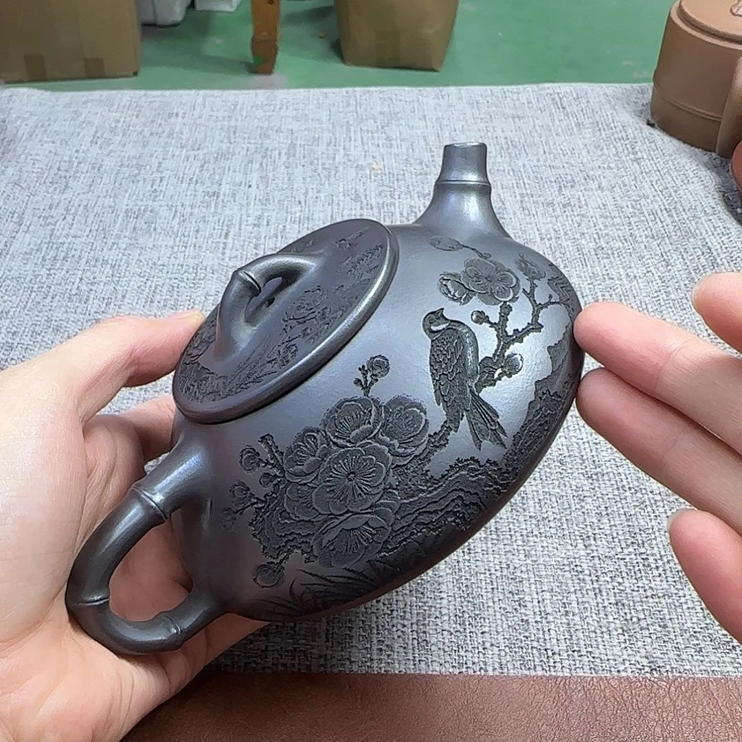 茶壶紫砂民间手艺人全手工制作