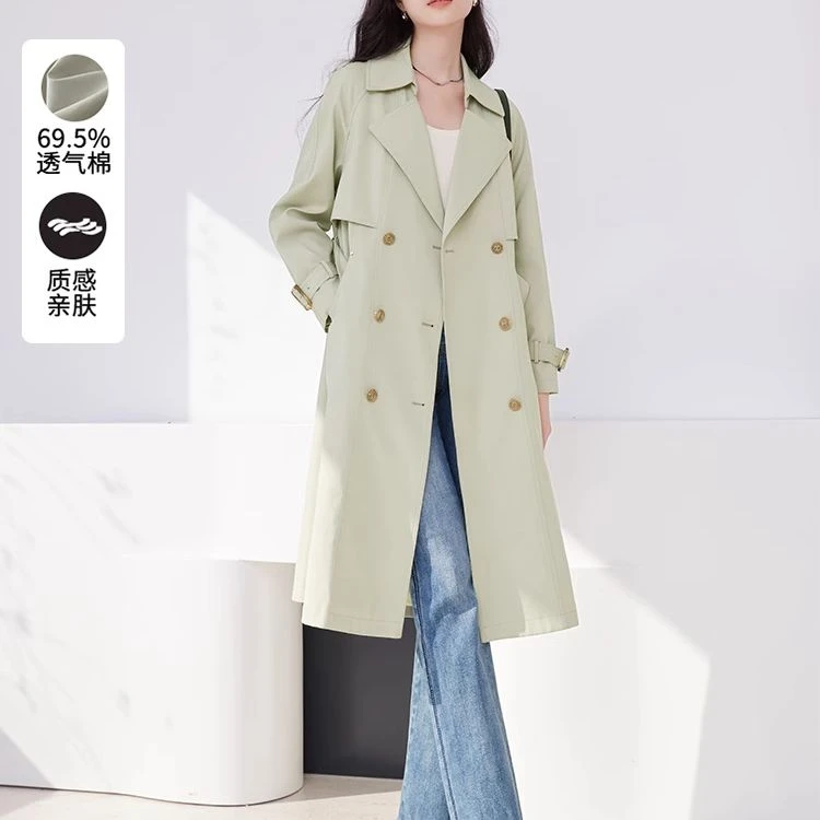 【大叔专享】F841144风衣 香影双排扣风衣春秋24新款高级感