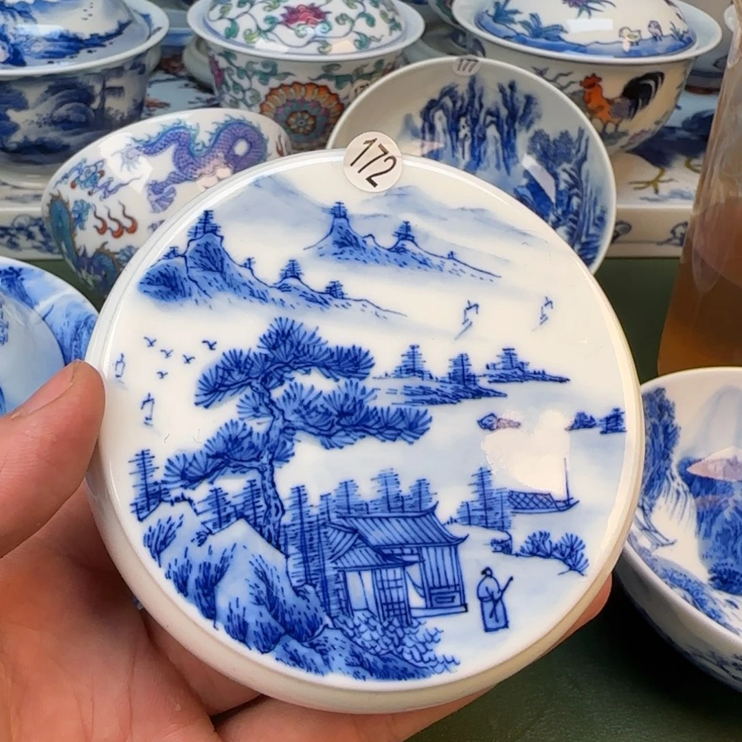 天****）彦祖纯手工手绘茶具172