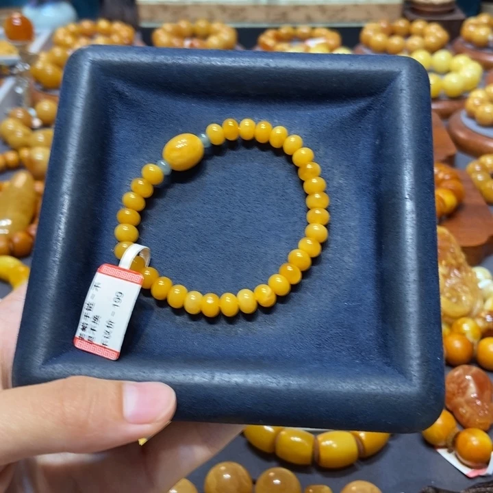 未镶嵌琥珀手链蜜蜡